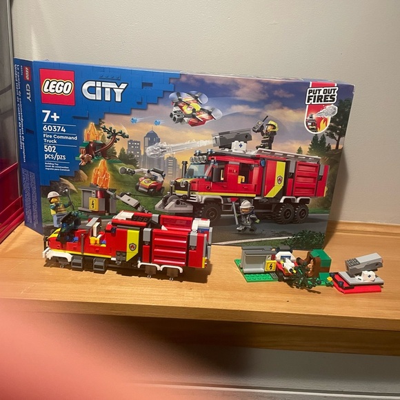 Lego Red and Gray Building Set Fire Rescue - Picture 1 of 4